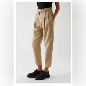 COS High Waisted Pleated Trousers